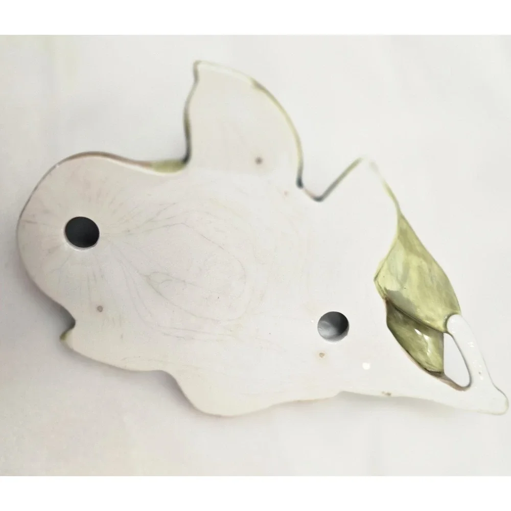 3 Vintage Hand Painted Ceramic 3D Fruit Wall‎ Hanging Home Decor 7 - 8 Inches